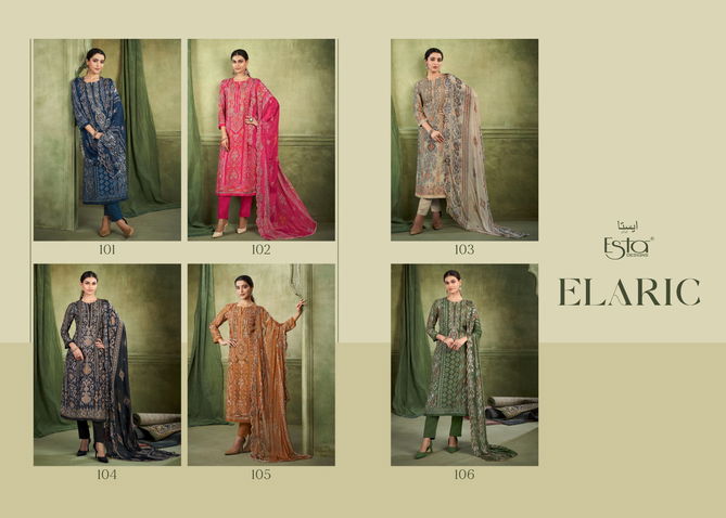 Elaric By Esta Muslin Silk Digital Printed Dress Material Wholesale Price in Surat